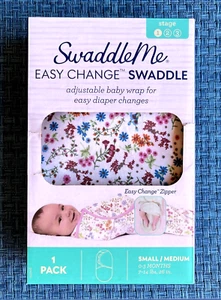 Swaddle Me Baby Easy Change Sleep Swaddle Floral 0-3 Months Stage 1 NIB - Picture 1 of 5