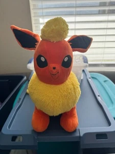 Build A Bear POKEMON Flareon 17" Orange Plush Retired Stuffed Toy BAB Bubble Gum - Picture 1 of 7