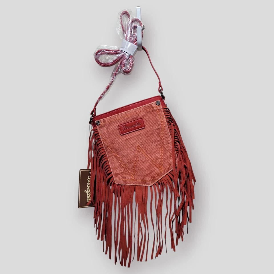 Wrangler Red Fringe Bag WG44-8360OR -