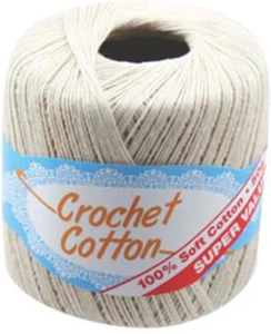 Yatsal Crochet Knitting Cotton Yarn 50 G, Natural - Picture 1 of 12