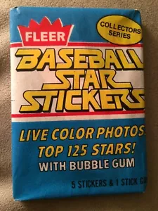 1981 Fleer Baseball Star Stickers Card Pack Reggie Smith Dodgers Showing On Back - Picture 1 of 2