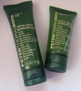 Peter Thomas Roth Mega-Rich SHAMPOO (1 oz) & CONDITIONER (0.75 oz) - TRAVEL SET - Picture 1 of 2