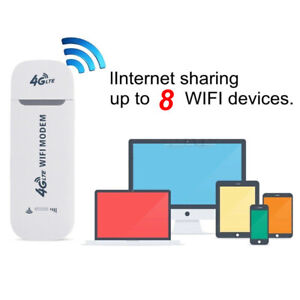 Módem USB 4g LTE Adaptador de Red Tarjeta de Red USB Inalámbrica Router WiFi Hotspot Módem Stick Router con Ranura para Tarjeta Sim Módem 4g Sim USB sin WiFi