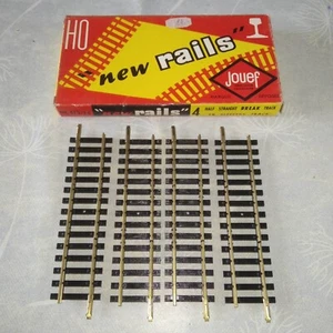 rail HO JOUEF n° 475/2c - boite ROUGE 4 RAIL DROIT 2 coupures 15 traverses - Imagen 1 de 2