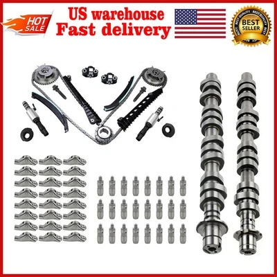 Kit de cadena de distribución elevadores de levas brazos basculantes para 04-08 Ford F150 Lincoln Triton 5,4 L Foto 1 de 4