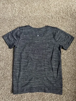 Lululemon женщин вересковый серый тренировки футболка размер 6 короткий рукав круглый вырез - Изображение 1 из 4