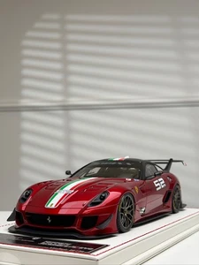 Ferrari 599XX EVO (Metallic Red/ Italy Stripe) [Davis & Giovanni] 1/18 scale - Picture 1 of 4