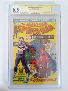 Amazing Spider-Man #129 1974 firmado por Roy Thomas 1st The Punisher CGC 6,5 -DK - Imagen 1 de 5