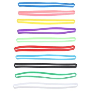 10 Pcs Colorful Rubber Bands Travel Office Elastic for Notebooks - Picture 1 of 12
