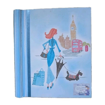Travel Theme Bound Photo Album Book England Scottie 29 Pgs Never Used - Image 1 of 2