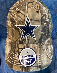 New NFL Dallas Cowboys Realtree Camo One Size Adjustable Hat - Picture 1 of 9