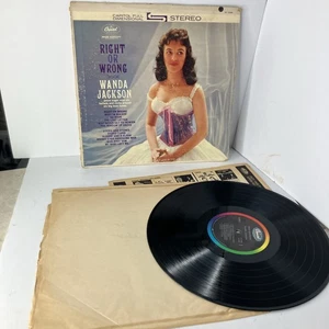 WANDA JACKSON Right or Wrong LP '61 St 1596 - Picture 1 of 6
