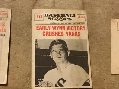 1961 Nu-Cards Baseball Scoops Early Wynn #471 HOF - EX - Lite Corner Wear - - Image 1 of 2