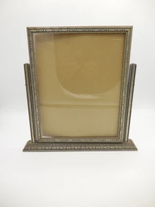 Vintage Art Deco Wood Tabletop Swivel Swing Picture Frame Grey Wood Ornate 8x10 - Picture 1 of 8