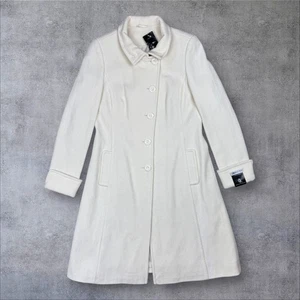 Abrigo de Lana Dorothy Perkins Talla 14 Invierno Crema Longline A Medida Nuevo con Etiquetas Trench - Imagen 1 de 10
