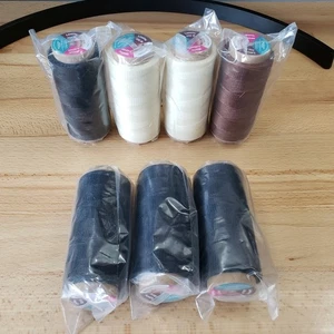 Mandala Crafts Round Waxed Cord Thread 0.45mm Width 200 M Length Lot of 7 - Picture 1 of 6