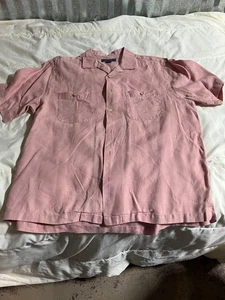 Paul Frederick 100% Linen- S/S- Lt Mauve- Ex. Condition- Lot C - Picture 1 of 4