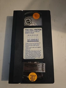 The Kill Factor (VHS, 1986) - Jim Kelly, Aldo Ray CULT ACTION ACADEMY VIDEO TAPE - Picture 1 of 4