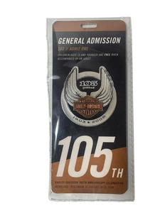 Harley Davidson 105th Anniversary 1903-2008 General Admission Ticket Wisconsin - Picture 1 of 5