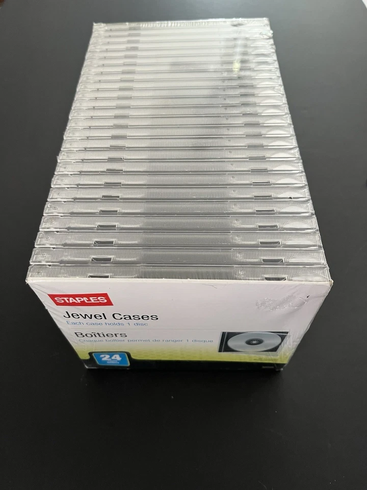 Staples 30026 CD JEWEL Cases - 24 Piece