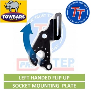 Towbar Electrics Flip Up / Swivel / Pivoting Socket Mounting Plate Tow-Trust - Picture 1 of 6