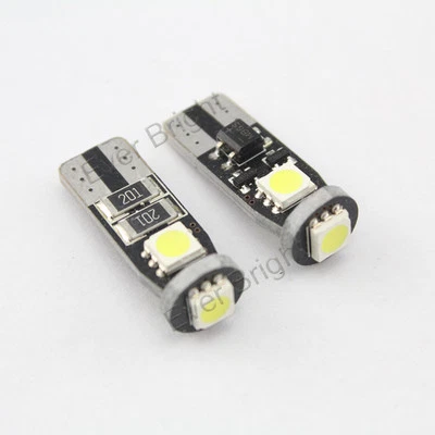 300Pcs Nonpolar T10 194 921 W5W 5050 3SMD Canbus Error Free Led Lights Bulbs 12V - Image 1 of 4
