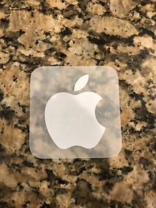 Authentic OE Apple White Logo Sticker Decal  iphone ipod Small 2” X 1.5” New