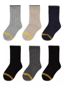 Gold Toe Toddler Boys Stanton Dress Crew Socks Size 2T-3T - New - Picture 1 of 5