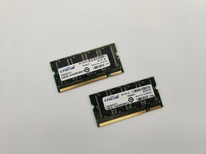 CRUCIAL DDR SDRAM 2x512MB PC2700 333 MHz SODIMM - MT8VDDT6464HY-335F3 - Afbeelding 1 van 2