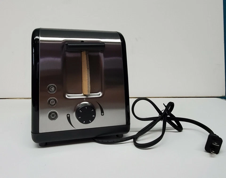 Tostadora 2 Rebanadas Calentamiento Plata Elegante Electrodoméstico de Cocina 7 Ajustes   Foto 1 de 4