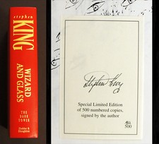 STEPHEN KING SIGNED Limited Edition *WIZARD AND GLASS* (Dark Tower) w/ Slipcase!