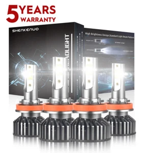 4X Bombillas LED altas/bajas para Dodge Grand Caravan 2011-2019 2012 2014 2016 - Imagen 1 de 14