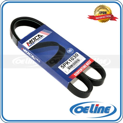 For BMW X5 Buick Regal Chevrolet Ford Mazda Saab Toyota Serpentine Belt 5PK1030 - Image 1 of 4