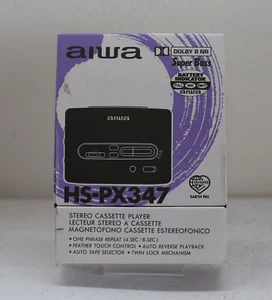 Reproductor de cassette portátil Aiwa HS-PX 347 NUEVO/EMBALAJE ORIGINAL - Imagen 1 de 3