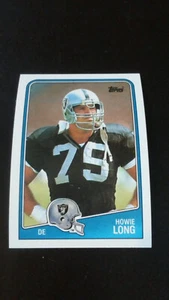 1988 Topps Football #333 Howie Long Los Angeles Raiders Fox Announcer - Bild 1 von 3