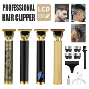 Men Portable Electric Hair Trimmer Clippers Beard Shaver Cutting Cordless - Picture 1 of 18
