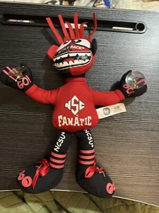 NCAA ACC NCS Wolf Pack Home State Fanatic Plush Doll Stuffed Window Clinger - Picture 1 of 3