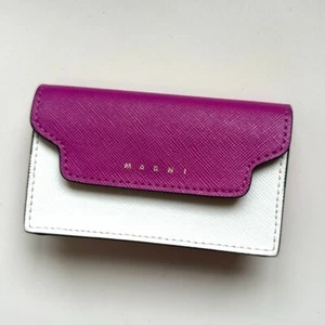 MARNI Authentic Leather Business card holder Card case Coin purse - Picture 1 of 10