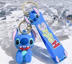 Stitch Keycharm For Kids, Animado Llavero De Stitch - Picture 1 of 4