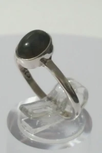 Gorgeous Sparkling Real Labradorite Stone Ring 925 Silver Size O~O1/2 #315561 - Picture 1 of 20