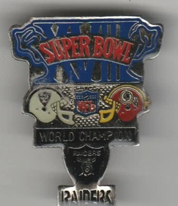 Los Angeles Raiders Super Bowl 18 Pin - Picture 1 of 2