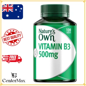 Nature's Own Vitamin B3 500mg with Vitamin B for Energy + Skin Health - 120 Tab - Picture 1 of 9