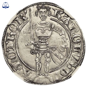 Moneda Francia - Carlos II - Gros Lorena - NGC AU 58 - Imagen 1 de 3