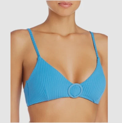 Top de bikini rojo Carter Mia anillo bralette azul talla L 01244 Foto 1 de 2