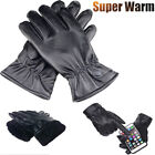 Motorcycle Cycling Gloves PU Leather Touching Screen Waterproof Warm Windpr*DB