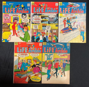1960s/70s Vintage Life With Archie Comic Book lot #20 (5) mostly vg-ex!  1823B