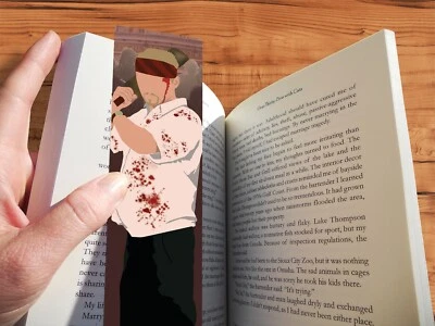 THE GEEK MONKEY Shaun of the Dead - Shaun Bookmark Gift Handmade Minimalist Original Art