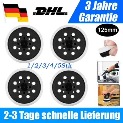 MARKENLOS 125 mm Klett Schleifteller für Bosch PEX 300 AE,400 AE,4000 AE, AdvancedOrbit 18