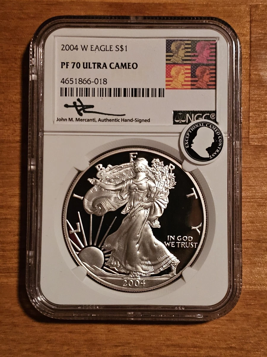 American Eagle PR 70 Graded 2004 Silver Bullion Coins for sale | eBay