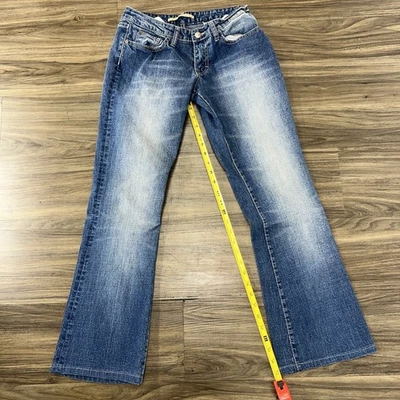 Pantalones de mezclilla Sergio Valente para mujer talla 4 azul corte bota tiro bajo entrepierna 27” Foto 1 de 4